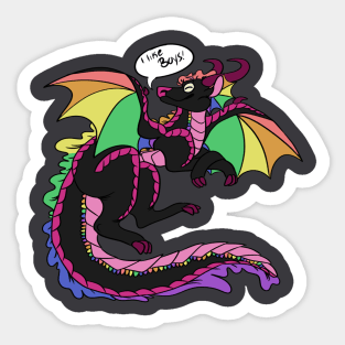 Gay Pride Dragon Sticker